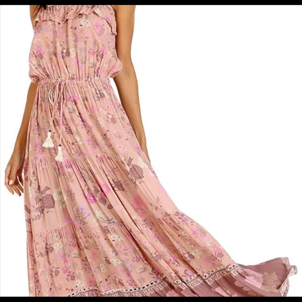 Spell and the Gypsy Wild Bloom midi dress in Blush